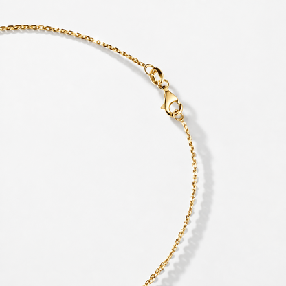 Rose Quartz Drop Pendant Necklace | 14K Gold
