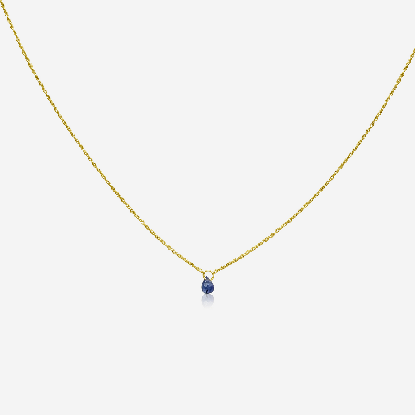 Tanzanite Drop Necklace