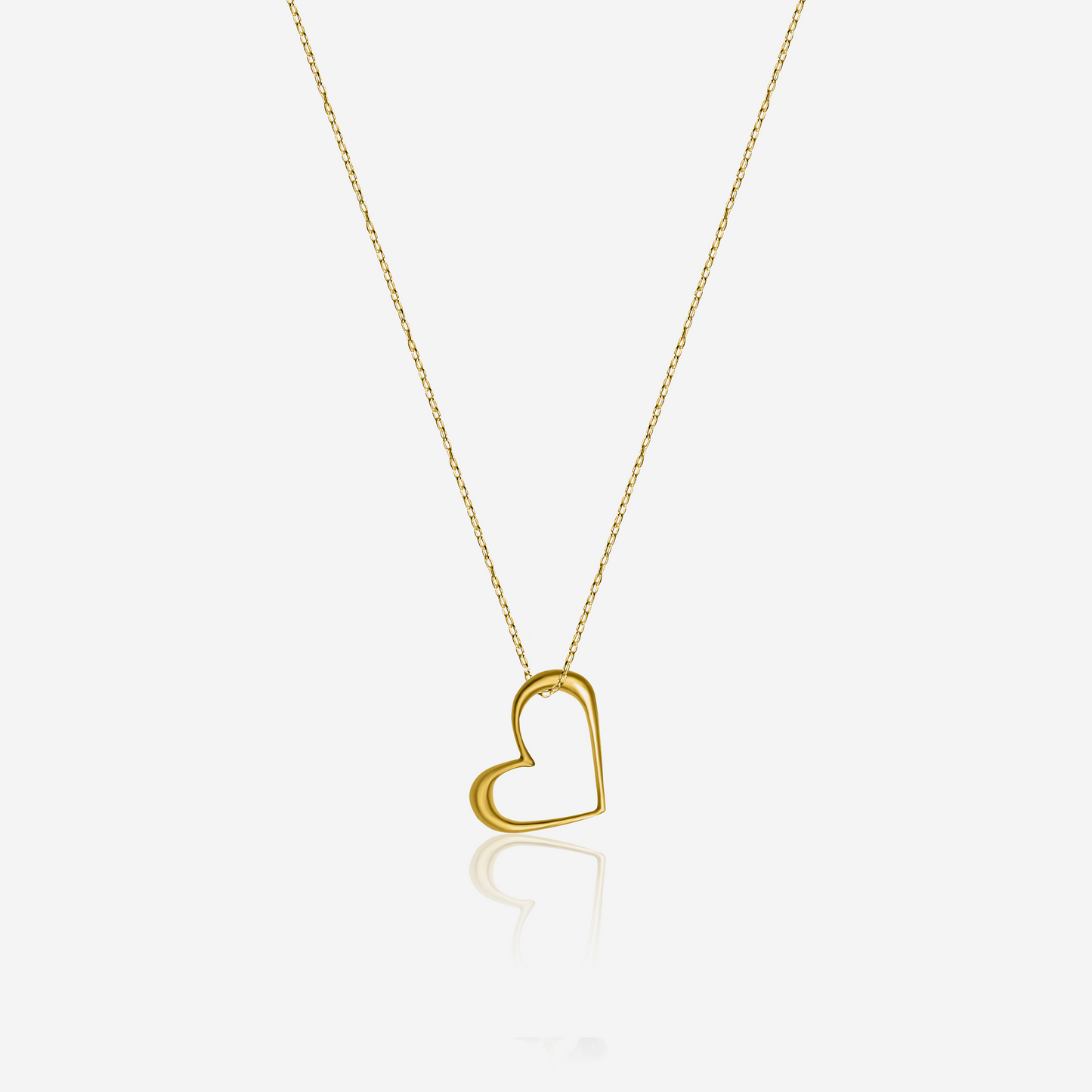 Open Heart Pendant Necklace