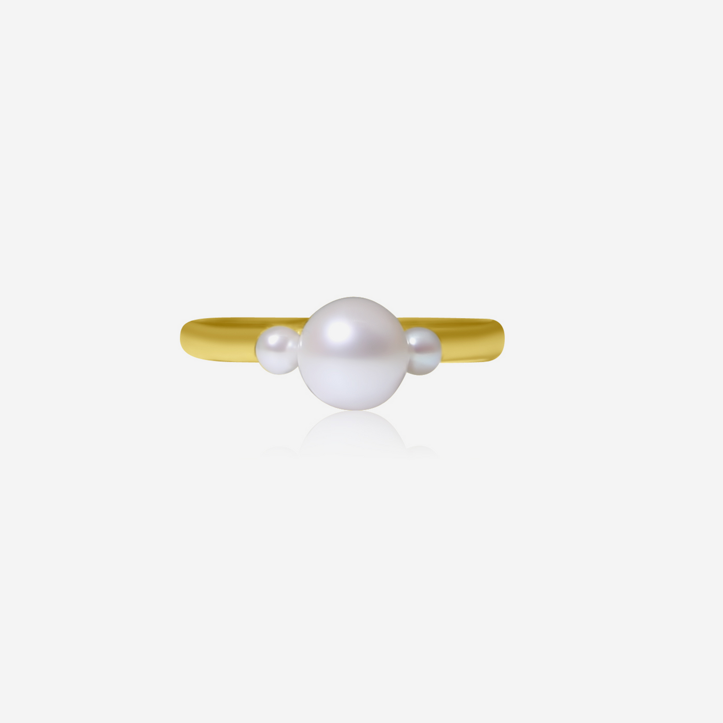 Akoya Pearl Trinity Ring