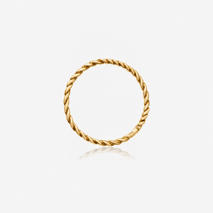 Twisted Gold Ring | Handmade Fine Jewelry