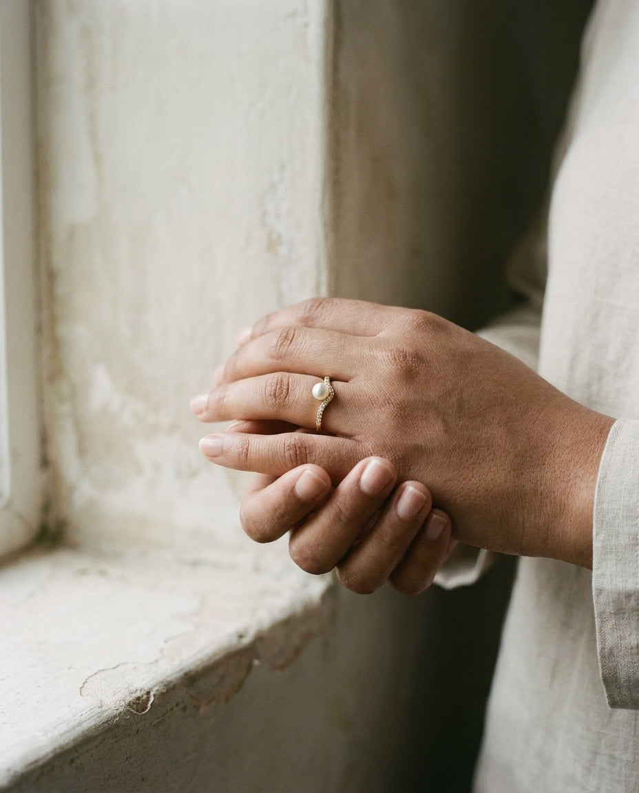 Eternal Love Diamond Engagement Ring | 18K Gold and Platinum