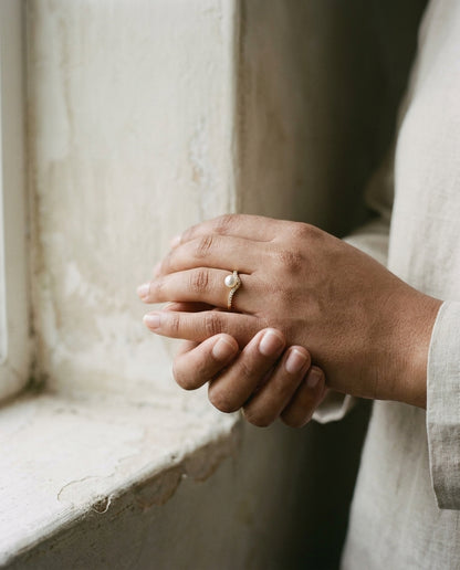 Eternal Love Lab Diamond Engagement Ring | 18K Gold and Platinum