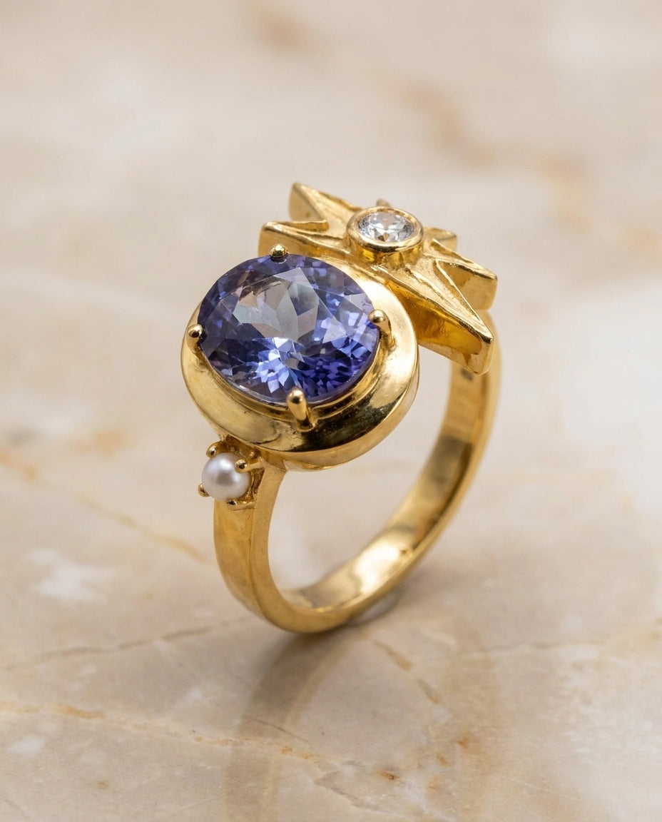 Geometric Gold Ring | Modern Fine Jewelry